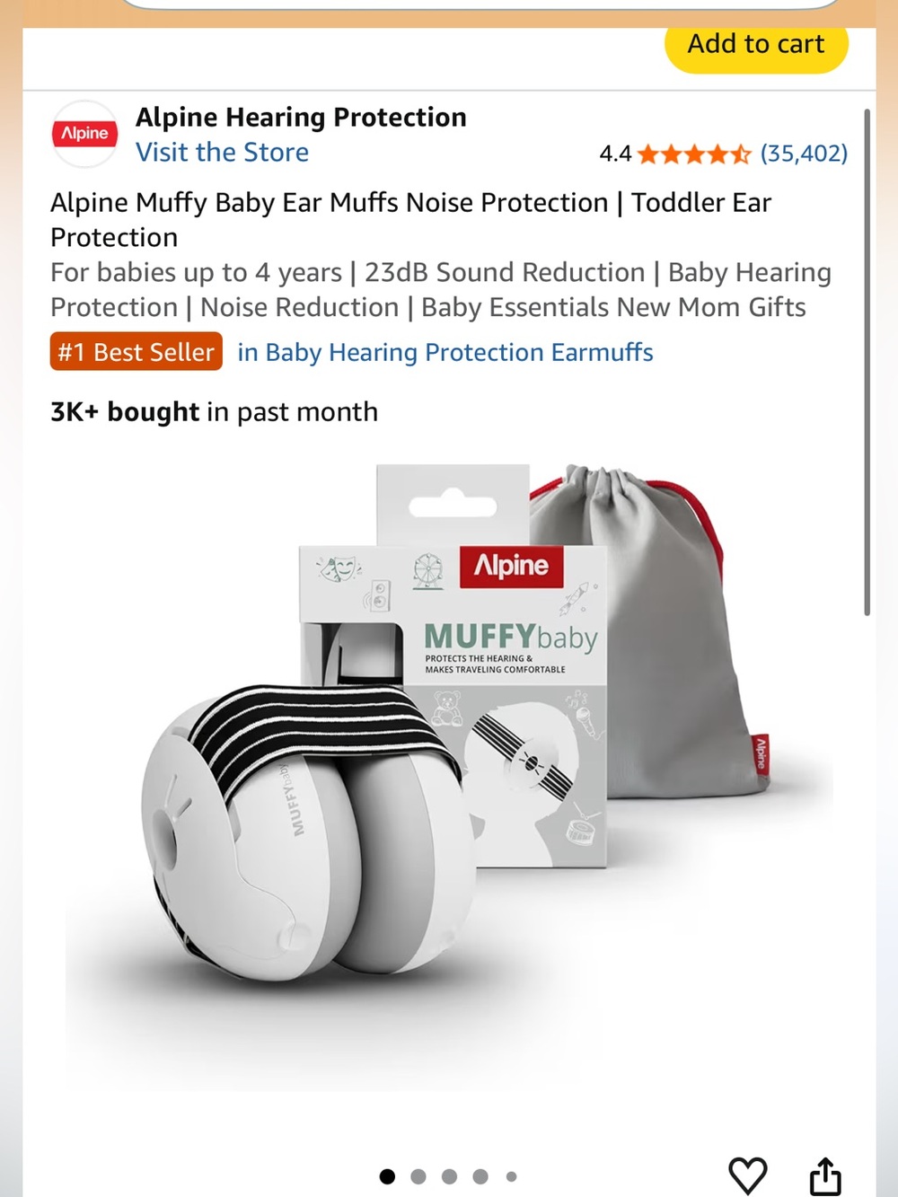 Alpine Muffy Baby Hearing Protection